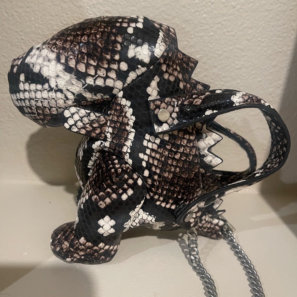 Zara Dino Croc Print Purse